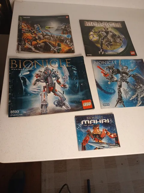 Lot of 5 Vintage LEGO Bionicle Manuals Instructions Only 8761 8892 8733 8923 891