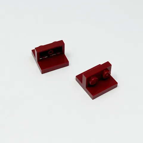 41682 LEGO Parts Bracket 2x2 - 1x2 Centered DARK RED (2)
