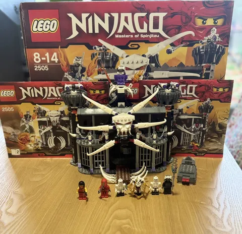 LEGO Ninjago 2505 Garmadon’s Dark Fortress Complete Box Manuals Minifigs
