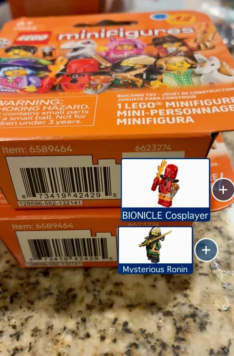 LEGO CMF Series 29 Bionicle Cosplayer Toa Tahu and Mysterious Ronin Lloyd NIB