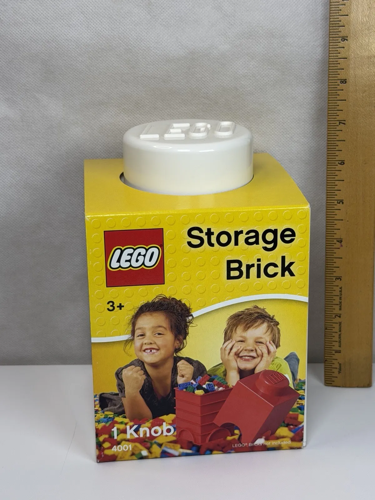 LEGO Storage Box Brick 1 Stud Square White