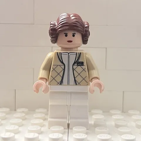 LEGO Starwars Hoth Princess Leia Bun Minifigure Sw0113, Vintage Classic Mint