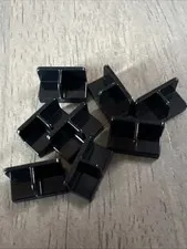 LEGO 93095 Black Panel 1x2x1 w/ Rounded Corners and Center Divider 8 Pieces