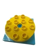 Lego Duplo Turntable Yellow & Blue Round Brick Toy Building Block Replacement