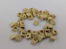 Lego x50 New Tan Slope 30 1 x 1 x 2/3 # 54200 Parts Bulk MOC Lot