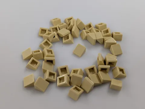 Lego x50 New Tan Slope 30 1 x 1 x 2/3 # 54200 Parts Bulk MOC Lot