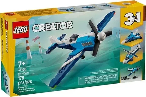 31160 RACE PLANE jet airplane helicopter lego creator 3 in 1 legos set NEW