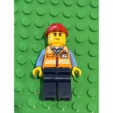 Lego Construction Worker Minifigure #bdp060 Set 910008 Modular Construction Site