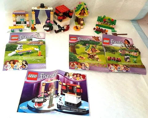 LEGO Friends lot Mia's Magic 41001 bunny 41022 hedgehog 41020 squirrel 41017