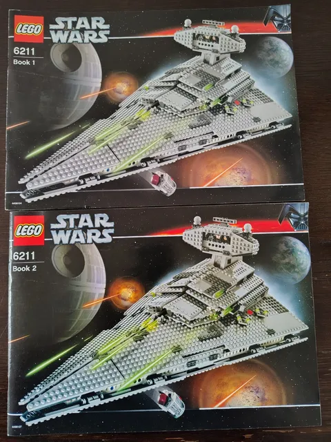 LEGO STAR WARS 6211 Book 1 & 2 INSTRUCTION MANUALS ONLY Imperial Star Destroyer