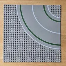 LEGO Baseplates 32x32 Studs Road Curve Plates Gray Base Vintage