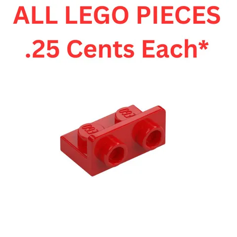 LEGO Bracket 1x2 with 1x2 Up Red 99780 - Genuine LEGO Parts Pieces Bulk
