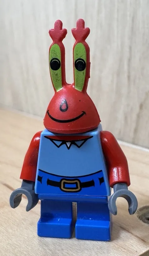 Vintage LEGO 3825 Mr Krabs Crabs Minifigure 2006 Retired (No Teeth )