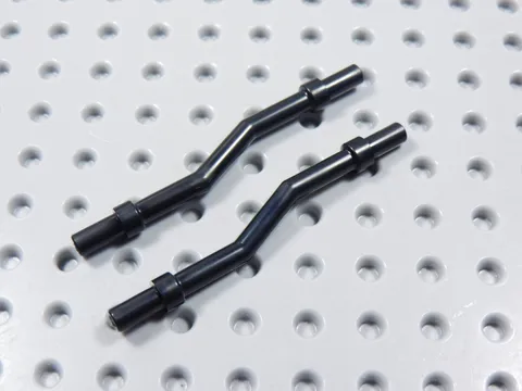 LEGO Harry Potter Lot of 2 Black Bent Staffs Accessory Minifig BQ