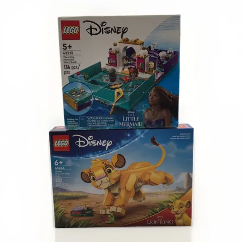 LEGO Disney: Simba the Lion King Cub 43243 & The Little Mermaid Storybook 43213