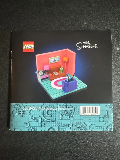 Lego 6578425 The Simpsons Living Room GWP Instruction Manual Only