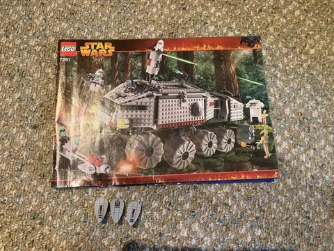 Lego Star Wars 7261 Clone Turbo Tank Instructions Manual and Printed Pieces