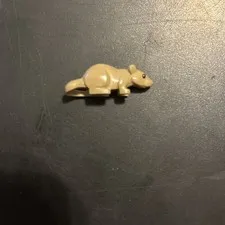 LEGO Parts - Dark Tan Rat Mouse with Black Eyes Pattern - No 36756