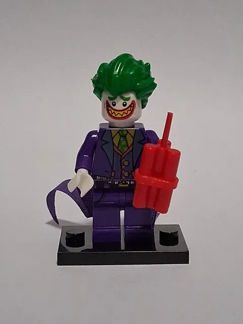 Joker Custom- Lego Minifigure-Dc Superheroes Villan Green Purple Rare Tox