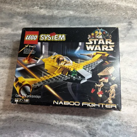 Vintage 1999 Lego Star Wars Naboo Fighter #7141 NEW SEALED BOX Damaged Box