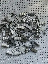 Lego Brick, Modified 1 x 4 with Log Profile 80 pieces mix of grays 30137