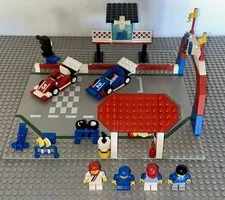 Lego 6831 System Classic Town Motor Speedway Complete Set Vintage