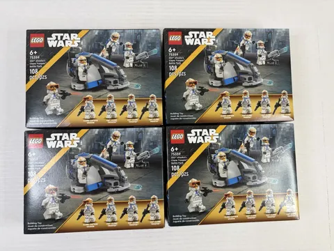 Lot of 4- LEGO Star Wars 332nd Ahsoka’s Clone Trooper Battle Pack 75359 Sets New