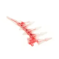 1x LEGO Bionicle Weapon Blade Serrated Transparent White Red Krika 8694