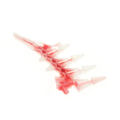 1x LEGO Bionicle Weapon Blade Serrated Transparent White Red Krika 8694