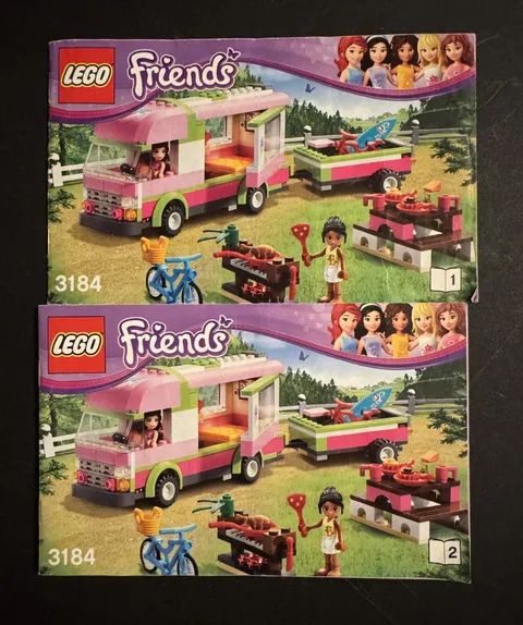 LEGO Friends Adventure Camper 3184 Instruction Manual Booklet