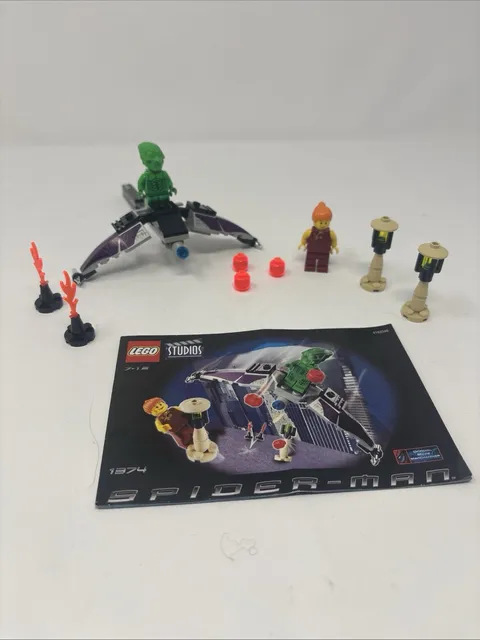 LEGO Studios: Green Goblin (1374) 100% Complete w Minifigures & Instructions