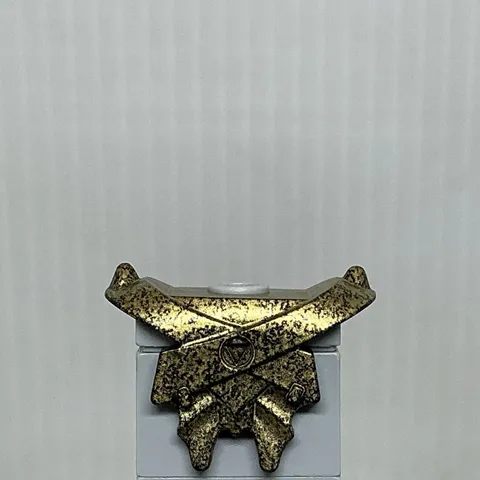 LEGO Atlantis Minifigure Part Speckle Black Gold Armor Breastplate 7985 8078