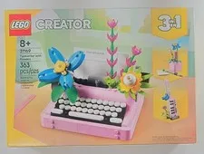 LEGO Creator 3-in-1: Typewriter with Flowers (31169), 363 Pieces, New In Box
