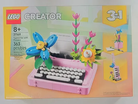 LEGO Creator 3-in-1: Typewriter with Flowers (31169), 363 Pieces, New In Box