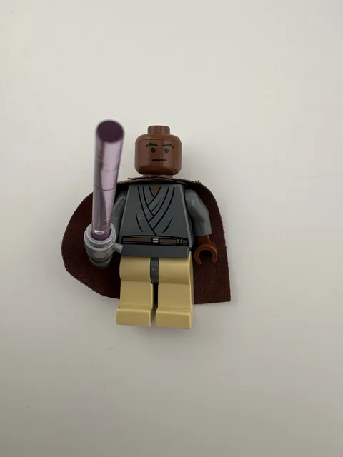 Lego Light-Up Mace Windu Minifigure Star Wars 7261 trans purple sw0133 lot rare