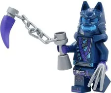 LEGO NINJAGO Dragons Rising Dark Blue Minifigure Wolf Mask Warrior