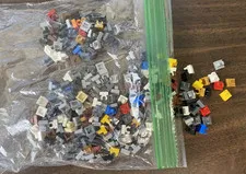 LEGO Parts: 1x1 With Clip Tile Mixed Colors 2555 15712 Lot of 220
