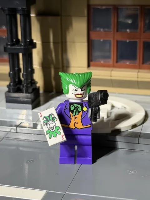 Custom UV Joker Minifigure – LEGO Batman 2006 Game Style (hair not included)