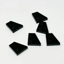 24307 LEGO Part Plate Wedge 2x2 Right BLACK (6)
