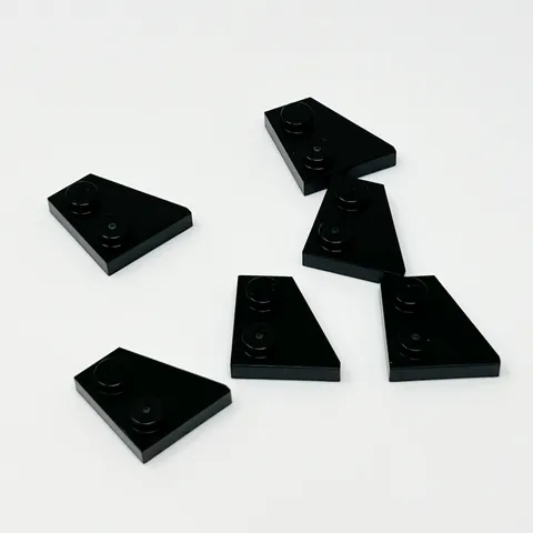 24307 LEGO Part Plate Wedge 2x2 Right BLACK (6)