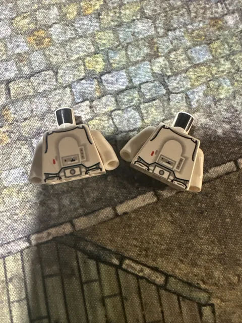 Lego Star Wars SW Torso Armor Snowtrooper Pattern / White Arms Two Pack