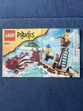 Lego Pirates Kraken Attackin 6240 Building Instructions Manual Booklet Only
