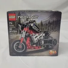LEGO NEW! 2022 Technic Motorcycle 163 Pieces Model 42132 SEALED 2 in 1 