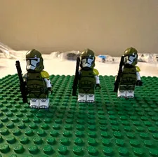 Custom Star Wars Doom Trooper Minifigure Lot x3 Clone Troopers w/ Blasters