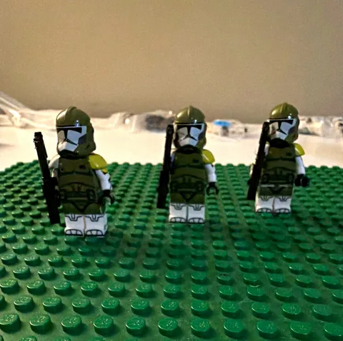 Custom Star Wars Doom Trooper Minifigure Lot x3 Clone Troopers w/ Blasters