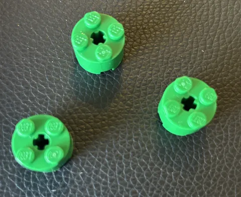 LEGO 3941 Brick Round 2 x 2 Axle Hole Lot 3 Green Replacement