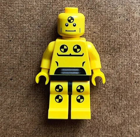 LEGO Crash Test Dummy Demolition - Yellow Minifigure 8683 - Series 1