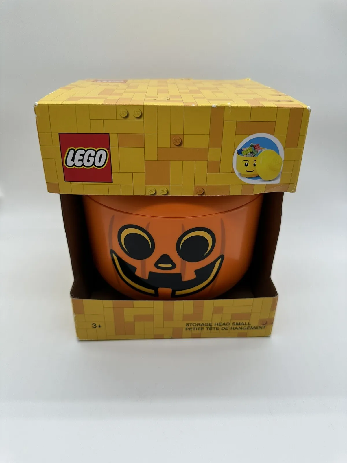 LEGO Halloween Pumpkin Storage Head Small Size Container NEW IN BOX