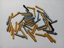 LEGO BULK LOT 50 MINIFIGURE WEAPON HARPOON SILVER GOLD BLACK  #18041
