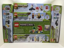 LEGO MINECRAFT LOT 6 SETS SEALED BRAND NEW 21158 21166 21167 21153 21165 21179